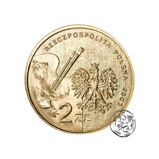 III RP, 2 złote, 2002, Jan Matejko