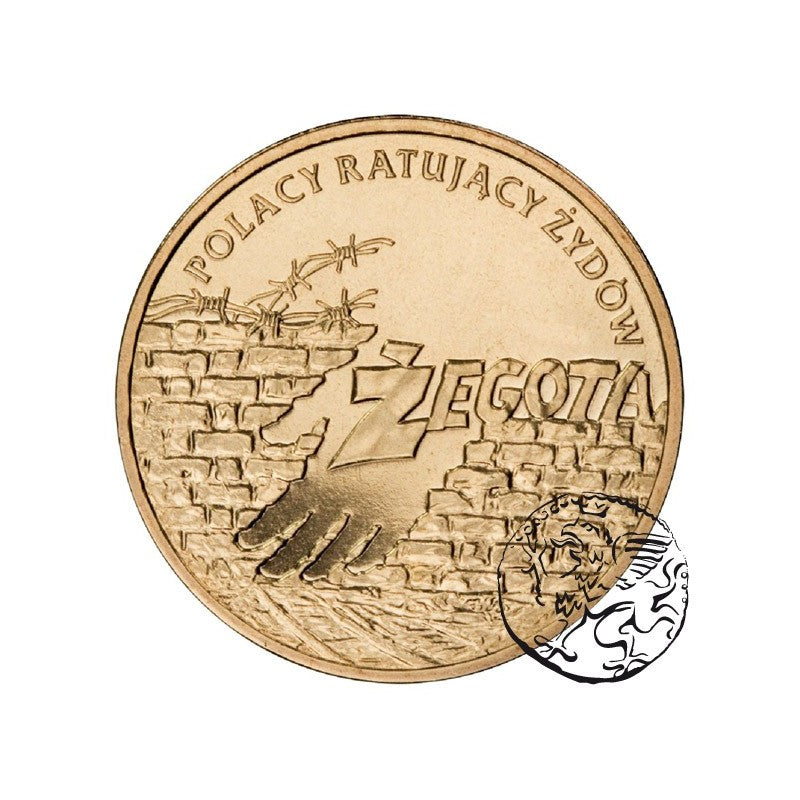 III RP, 2 złote, 2009, Polacy ratujący Żydów