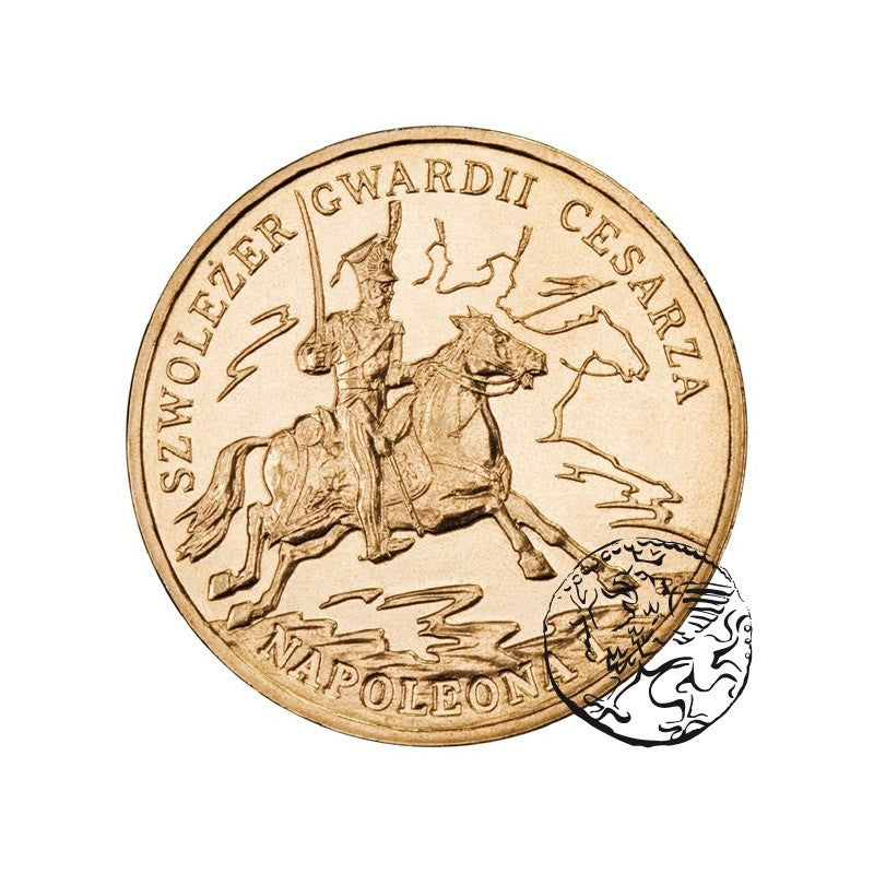 III RP, 2 złote, 2010, Szwoleżer Gwardii Cesarza Napoleona