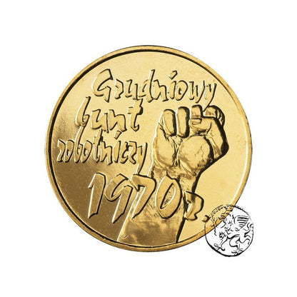 III RP, 2 złote, 2000, Bunt Grudzień 1970