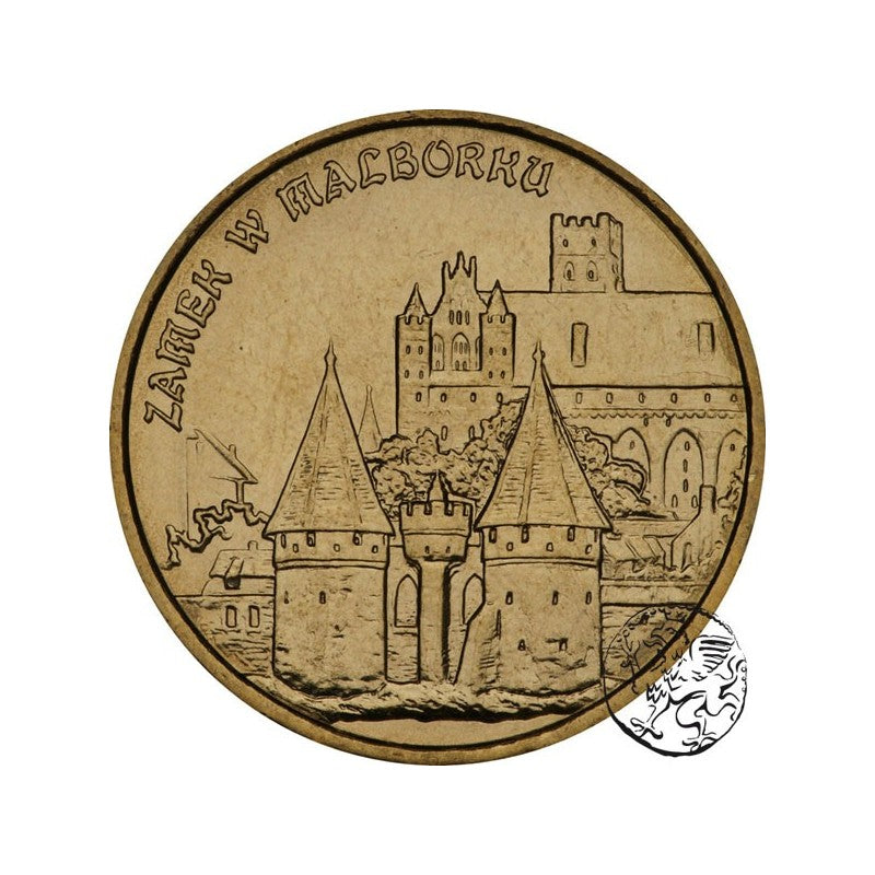 III RP, 2 złote, 2002, Zamek w Malborku