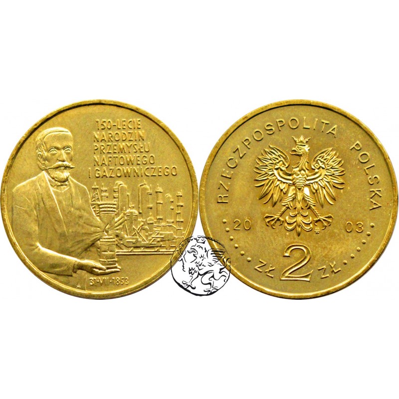 III RP, 2 złote, 2003, Przemysł naftowy i gazowniczy