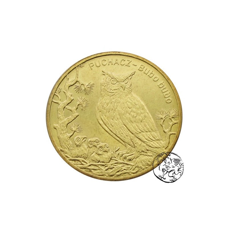 III RP, 2 złote, 2005, Puchacz