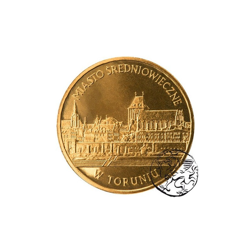 III RP, 2 złote, 2007, Miasto średniowieczne w Toruniu