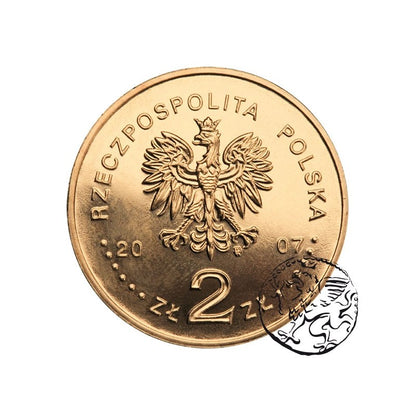 III RP, 2 złote, 2007, Rycerz ciężkozbrojny