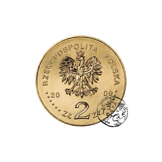 III RP, 2 złote, 2009, Likwidacja Getta w Łodzi