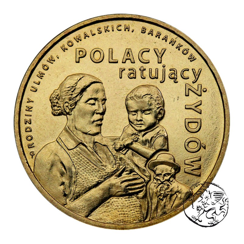 III RP, 2 złote, 2012, Polacy ratujący Żydów - Ulmowie