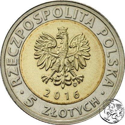 III RP, 5 złotych, 2016, Zamek Książąt Pomorskich Szczecin