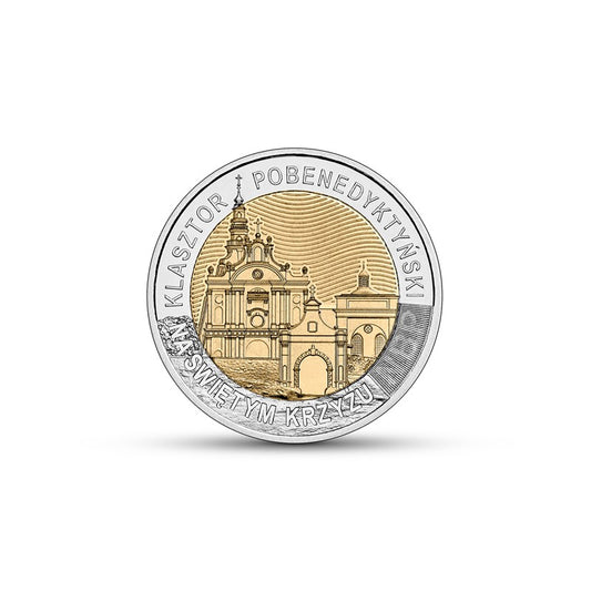 III RP, 5 złotych, 2022, Odkryj Polskę – Klasztor pobenedyktyński na Świętym Krzyżu