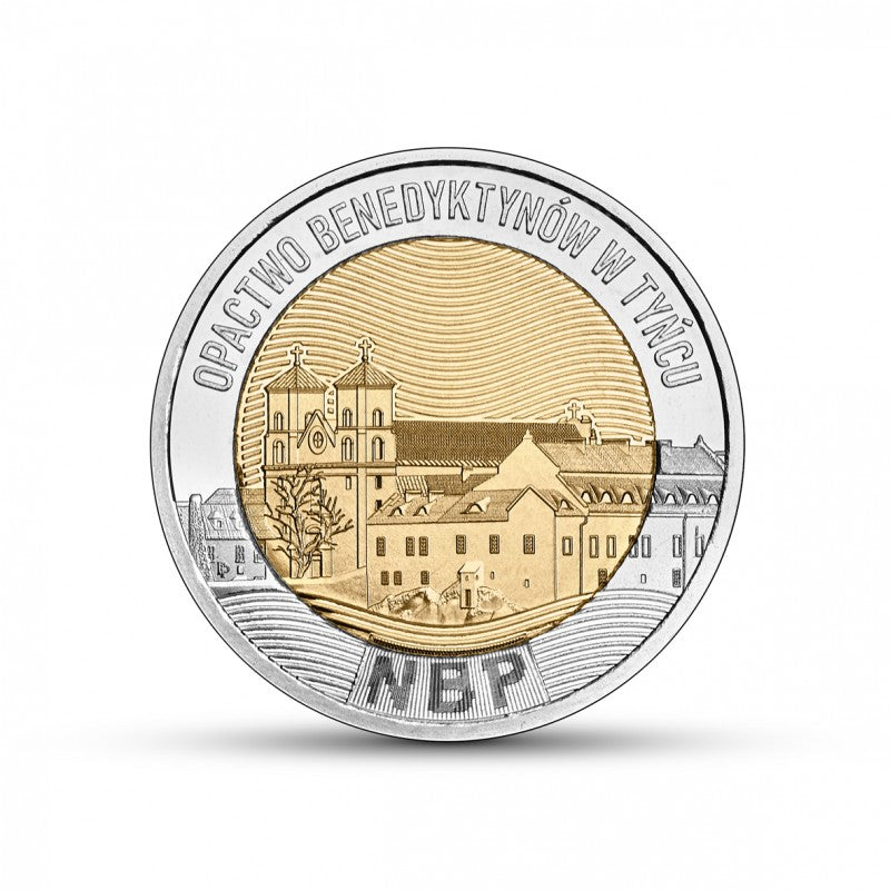 III RP, 5 złotych, 2024, Odkryj Polskę – Opactwo Benedyktynów w Tyńcu